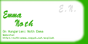 emma noth business card